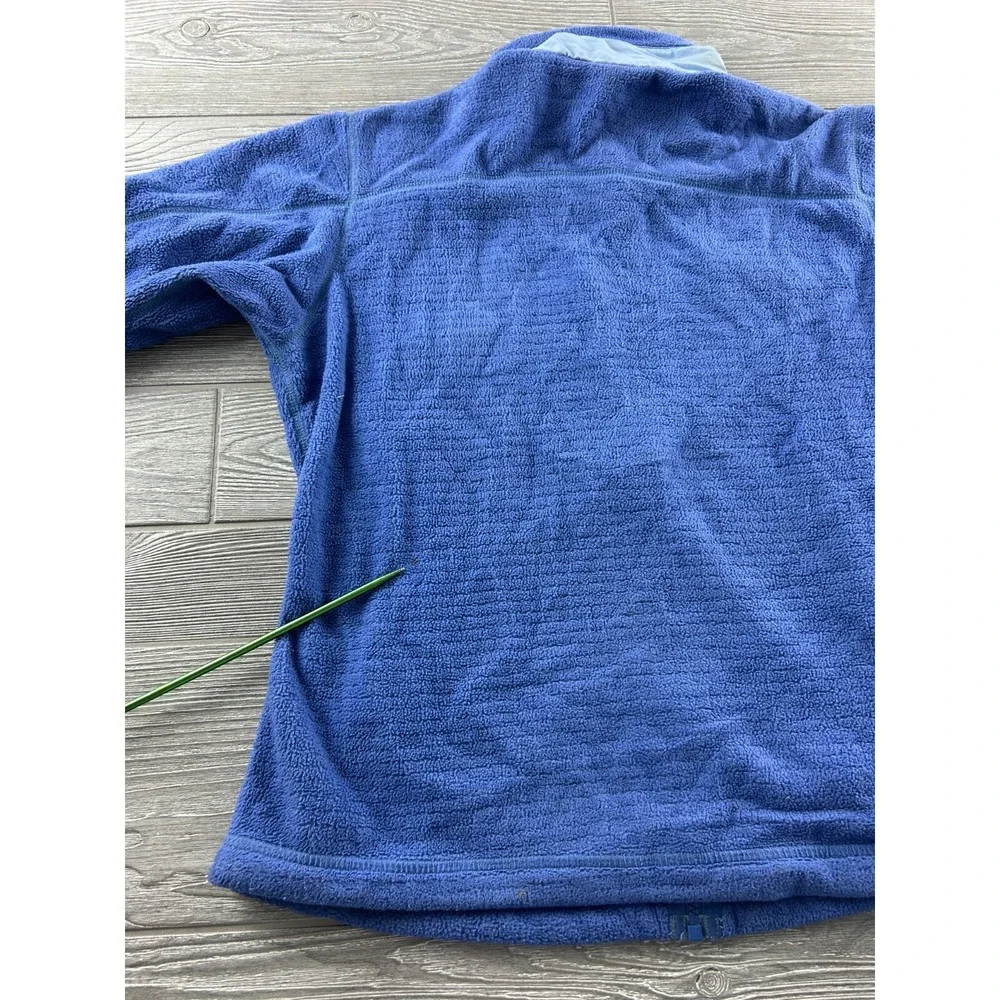Patagonia Fleece Jacket Full Zip Mock Neck Blue Women's Size Medium